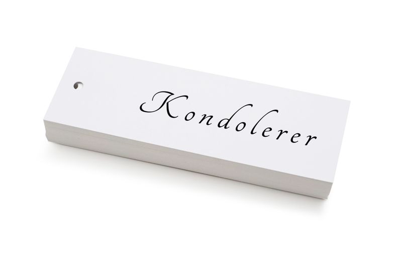 50 stk | Kondolerer | 5x15 cm