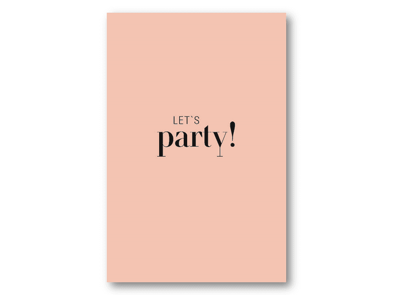 50 stk | Let's party | 10x15 cm