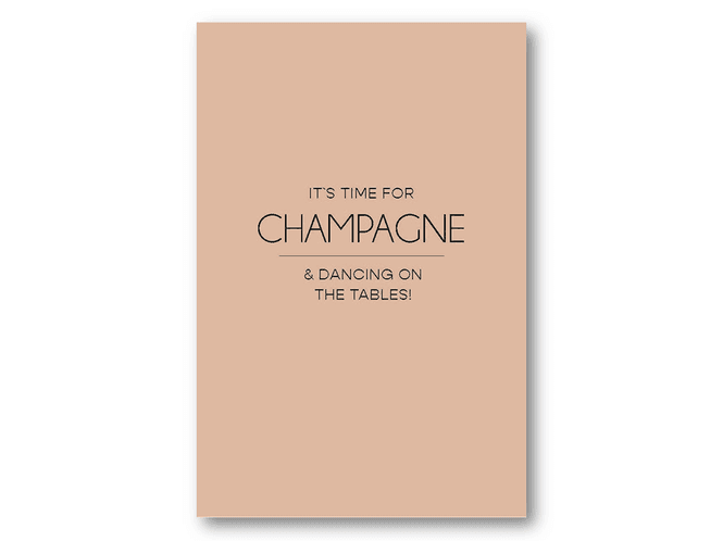 Hovedbilde 50 stk | It's time for champagne | 10x15 cm