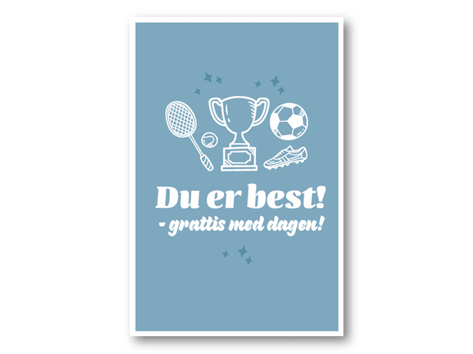 Hovedbilde 50 stk | Du er best! Grattis med dagen | 10x15 cm