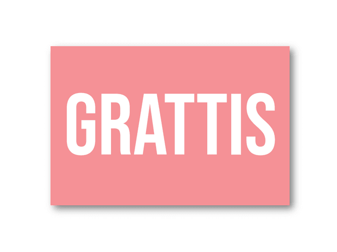 Hovedbilde 50 stk | Grattis | 10x15 cm