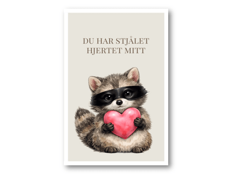 50 stk | Du har stjålet hjertet mitt | 10x15 cm