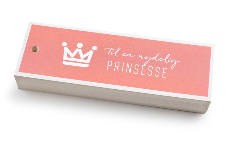 50 stk | Til en nydelig prinsesse | 5x15 cm