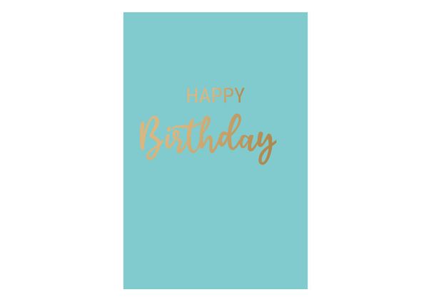 Bilde av 50 stk | Happy Birthday, gullskrift | 10x15 cm
