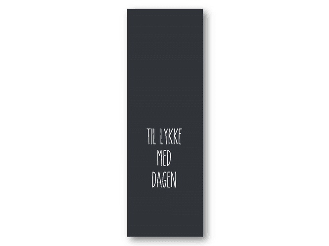 Hovedbilde 50 stk | Til lykke med dagen | 5x15 cm