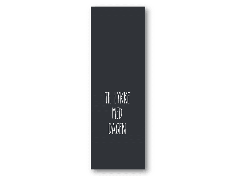 50 stk | Til lykke med dagen | 5x15 cm