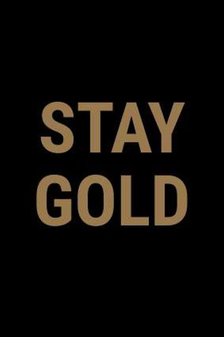 Hovedbilde 50 stk | Stay gold | 10x15 cm | Gullskrift