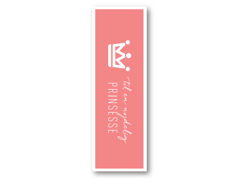 50 stk | Til en nydelig prinsesse | 5x15 cm
