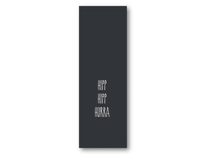 50 stk | Hipp hipp hurra | 5x15 cm