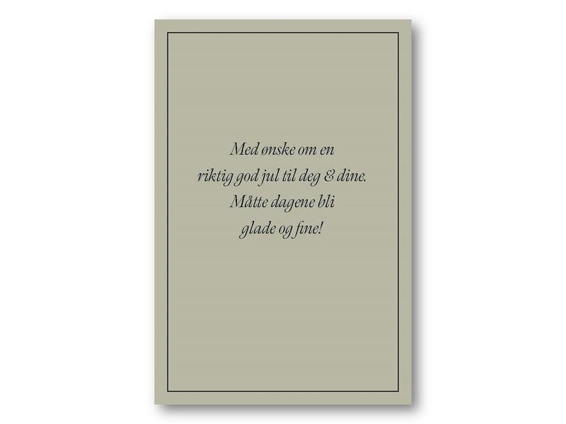 50 stk | Med ønske om en riktig god jul | 10x15 cm